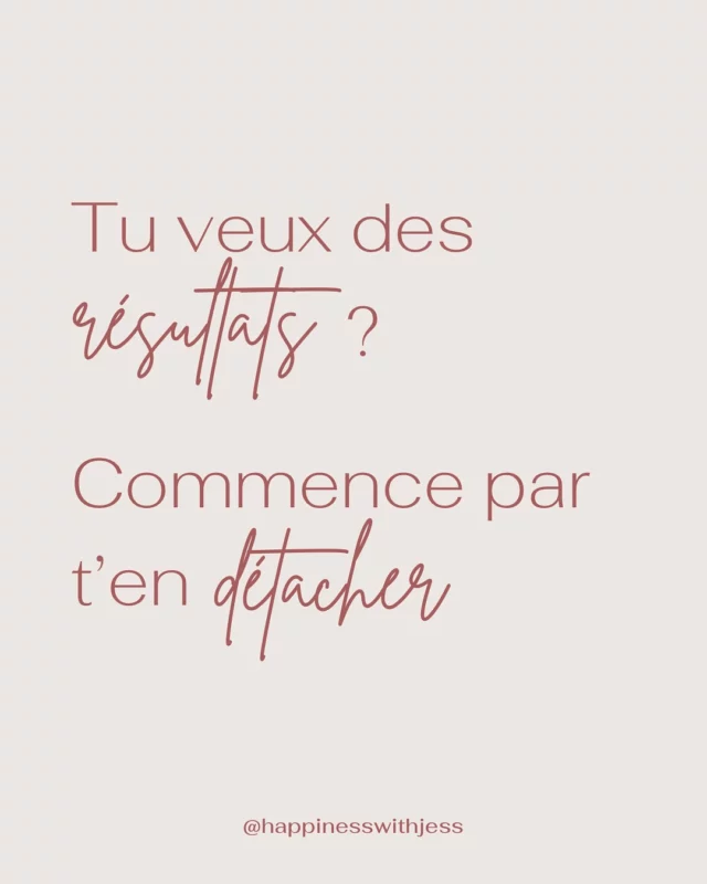 Tu fais tout ce qu’il faut…
Tu visualises, tu passes à l’action, tu y crois fort 🔥
Et pourtant… les résultats ne sont pas là.
Rien ne bouge 😕

Tu te demandes pourquoi ❓

Tu cherches ce que tu pourrais faire de plus, ou de mieux.
Mais la vérité, c’est que tu es peut-être trop accrochée au résultat 💁🏼‍♀️

Tu veux tellement que ça arrive que tu vibres le manque, l’attente, le contrôle…

Et si tu essayais autre chose?
Et si tu faisais ta part…
Puis que tu lâchais prise 🪽

Tu veux des résultats ?
Commence par t’en détacher.
C’est dans cet espace de confiance que tout peut se manifester ✨

#lacherprise #loidelattraction #confiance #energie #energiepositive #coach #coachdeveloppementpersonnel #devperso #developpementpersonnel #intention